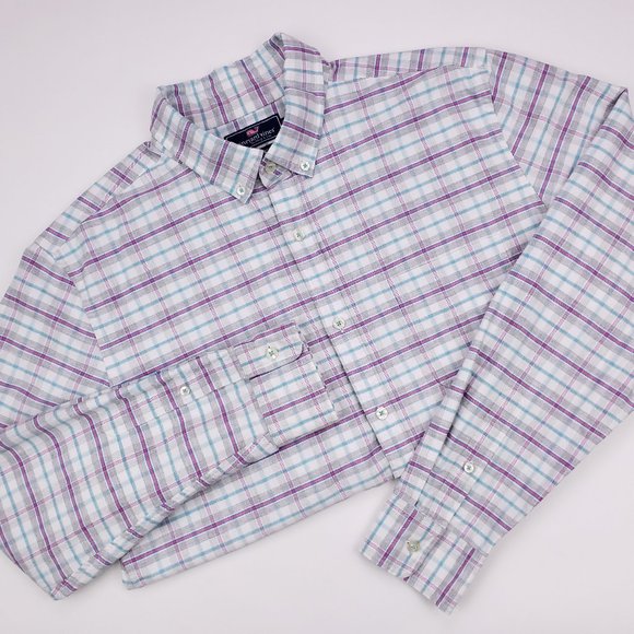 Vineyard Vines Slim Fit Murray Shirt L Large Size - Picture 7 of 8